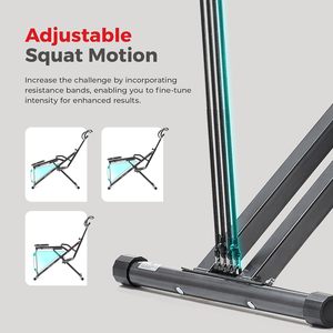 Wellshow Health & Fitness Row-N-Ride, máquina de sentadillas asistida de servicio pesado con capacidad máxima de peso de 300 libras, resistencia ajustable - Product Image 3