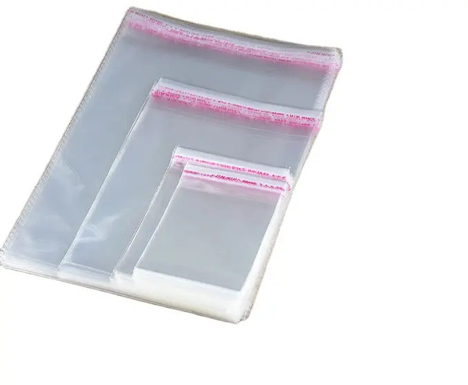Клейкая Упаковочная прозрачный полиэтиленовый пакет предметов первой необходимости, ювелирное изделие, подарок сумка