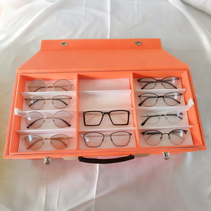 Kính mát hiển thị trường hợp biểu tượng tùy chỉnh quang học di động khung tổ chức Kính mắt hộp kính hiển thị đứng Kính mát du lịch trường hợp - Product Image 1