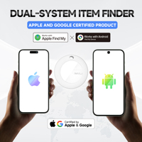 Paquete de 4 Localizadores GPS Inteligentes MiLi MiTag, Rastreador de Objetos para Teléfonos Apple y Android, Localizador para Mascotas, Perros, Carteras, Antipérdida, Inalámbrico