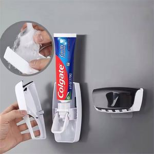 Use Automatic <b>Toothbrush</b> Dispenser <b>Wall</b> <b>Mount</b> Toothpaste Squeezer and <b>Toothbrush</b> <b>Holder</b> Set for Kids Family Bathroom Use - Product Image 3