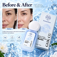 Sérum Visage Anti-Âge Fermenté au Peptide de Cuivre Bleu GHK-Cu, Raffermissant, Lissant les Rides, Réparateur des Ridules, Hydratant et Renouvelant la Peau