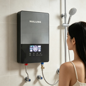 Calentador de Agua Eléctrico Instantáneo, Independiente, con Carcasa de Plástico, para Uso en Exteriores y Autocaravanas, con Sistema Inteligente Anticongelante, para Cocina y Baño - Product Image 5