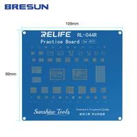 RELIFE RL-044R Planche d'entraînement à la soudure pour téléphones mobiles, pour la réparation et l'entraînement au dépose de puces BGA et au câblage des séries iPhone 8-17