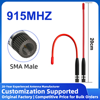Antenne souple à longue portée verticale 915 MHz 10dBi avec connecteur S-MA mâle, entièrement flexible, pour modules sans fil IoT LoRa GT-800