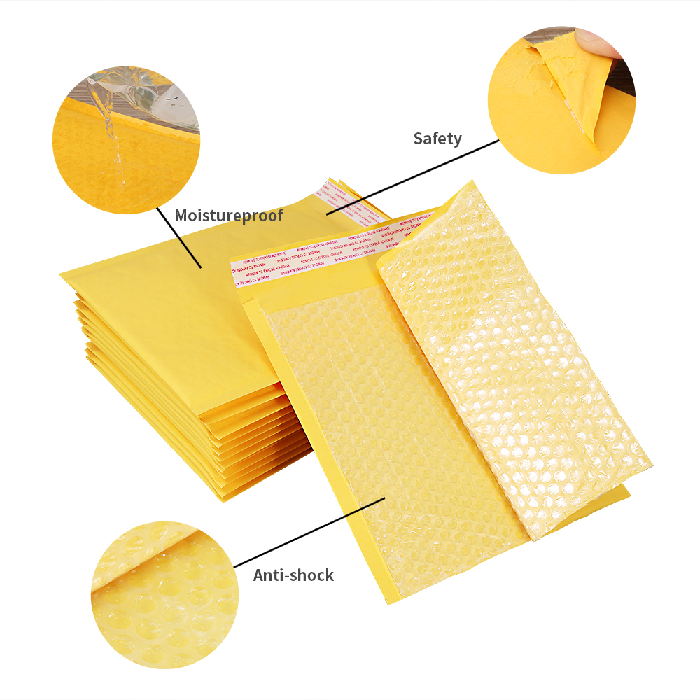 Papier Kraft Mailer Bubble Post Sac D'emballage Enveloppes À Bulles Sac D'expédition