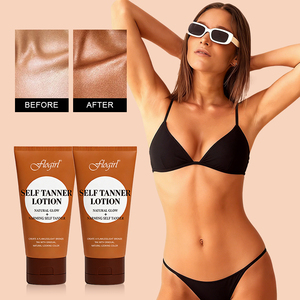 Lotion <span class=keywords><strong>autobronzante</strong></span> naturelle OEM avec collagène et eau de coco, <span class=keywords><strong>crème</strong></span> bronzante sans traces - Product Image 2