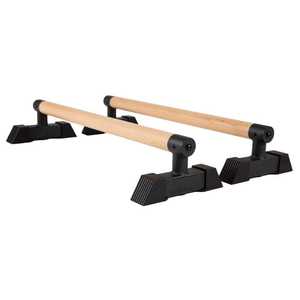 <span class=keywords><strong>Barras</strong></span> de Paralelismo de Madera para <span class=keywords><strong>Calistenia</strong></span>, Soporte para Flexiones, Entrenamiento en la Calle, Parallettes de Madera y Acero - Product Image 4