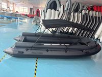 Jet Tender 4,7 m, capacité 8 personnes, avec auvent pliable, support de canne à pêche, ancre à montage sur le mât avant, pour patrouille, fournisseur chinois pour commandes en gros