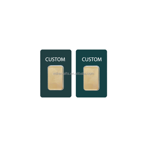 Lingotes de Oro Falsos Chapados en Oro de 2.5g 5g 10g 20g 31g 50g 100g al por Mayor, Lingote de Oro Suizo de 1 oz en Blister - Product Image 2