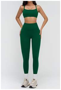 ชุดโยคะใหม่ปี 2026 สำหรับผู้หญิง เสื้อครอปเอวสูง กางเกงขาสั้นเอวสูง ระบายอากาศได้ดี สวมใส่สบาย เหมาะสำหรับออกกำลังกายในฤดูใบไม้ผลิ - Product Image 2