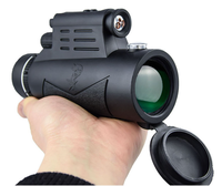 Waterproof High-quality 12x50 Monocular Telescope with Laser Light UV LED Light Compact and Portable