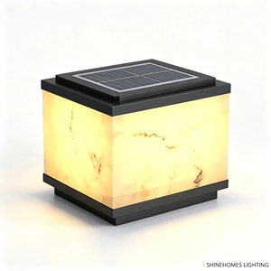 Lampe solaire à capot de poteau en aluminium, étanche IP65, tricolore 3000-6000K, pour cour, <span class=keywords><strong>portail</strong></span>, clôture, décoration de jardin - Product Image 6