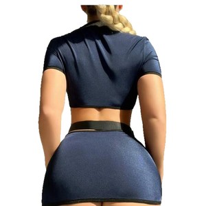 Fornitura Transfrontaliera di Lingerie Sexy in Stile Europeo e Americano; Uniformi Seducenti Traforate da Poliziotta - Product Image 5