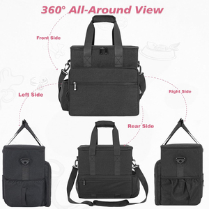 Sacs de voyage pour animaux de compagnie personnalisés en gros, approuvés par les compagnies aériennes, sacs de voyage écologiques pour nourriture pour chiens avec bols pliables - Product Image 4