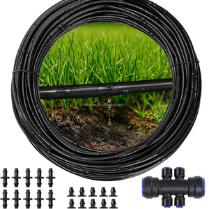 Kit de <span class=keywords><strong>Riego</strong></span> por Goteo de PVC de 100 Pies y 1/4 de Pulgada al por Mayor con Conectores Rápidos, Divisor de 4 Vías y Emisores de Goteo <span class=keywords><strong>para</strong></span> Sistema de <span class=keywords><strong>Riego</strong></span> de Raíces de Jardín y Vegetales - Product Image 1