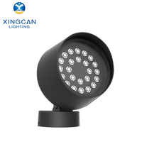Projecteur LED en aluminium 36W 48W 72W 100W 150W, éclairage extérieur IP65 RGBW, projecteur LED rond, projecteur LED au sol, lampe de projection LED