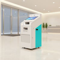 Kiosque photo pour passeport avec impression de documents, machine de capture photo automatique avec fonction de numérisation, copie et impression
