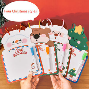 Cartone animato doppio lato cancellabile tavolo da disegno per bambini all'ingrosso educazione precoce scrittura carta Graffiti materiale - Product Image 1