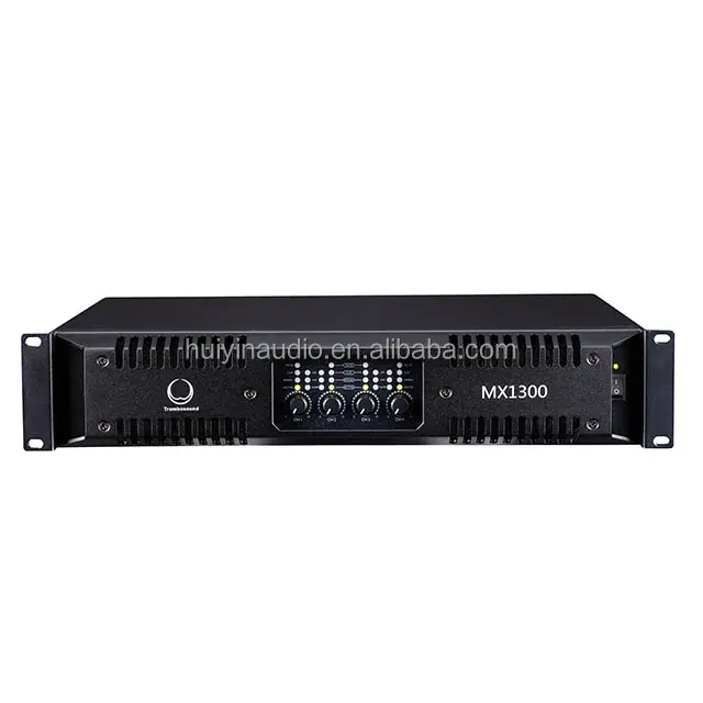 MX1300 Pro Audio Amplifier Receiver 4 Channel 1300W Big Power Amplifier for Stage Events Party