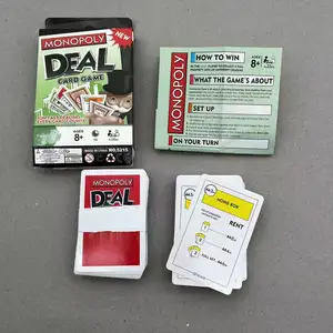 사용자 정의 인기있는 Monopoli 거래 카드 게임 도매 카드 게임 재미