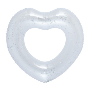 Inflatable Heart Shaped Swimming Ring 90cm For Adults Cartoon Design Floating Pool Toy - Product Image 4
