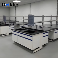 Meuble de laboratoire moderne résistant aux produits chimiques de comptoir Compact Trespa HPL pour poste de travail de laboratoire