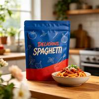 Sachet Doypack en aluminium imprimé personnalisé avec logo, qualité alimentaire, haute barrière, refermable à fermeture éclair, pour vente en gros