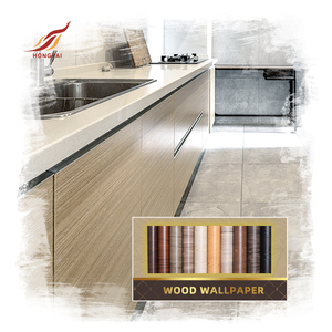Moderno 3D Envoltura de madera <span class=keywords><strong>Muebles</strong></span> <span class=keywords><strong>Vinilo</strong></span> Adhesivo Autoadhesivo Roble <span class=keywords><strong>blanco</strong></span> Grano de madera Estilo decorativo - Product Image 5