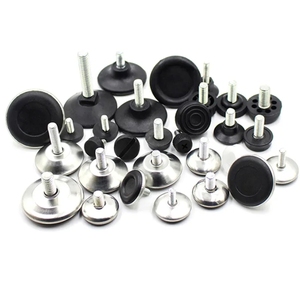 Vis à molette zinguée pour pieds réglables ou patins de meubles, vis filetée pour base de meuble, pied de nivellement pour glissière de meuble - Product Image 5