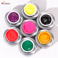 Suministro de 10 colores metálicos 5g UV sello Gel estampado esmalte de uñas DIY Nail Art Print modelo superior Poly Gel uñas belleza muestra gratis