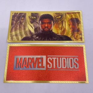 Tùy Chỉnh Anh Hùng Serie 24K Vàng Tiền Giấy Mỹ 100 Đô La Tiền Nhựa Siêu Anh Hùng Thẻ Mỹ Phim Người Nhện Người Đàn Ông Sưu Tập - Product Image 2