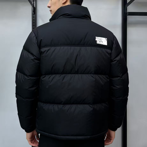 Veste d'hiver unisexe en cuir PU matelassé avec <span class=keywords><strong>capuche</strong></span>, style trench-coat, personnalisable avec logo <span class=keywords><strong>North</strong></span> City, collection 2025 - Product Image 4