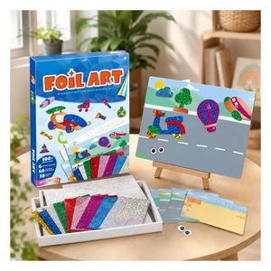 Kit d'art en feuille DIY écologique, autocollants en EVA pailletés, créatures de la forêt, activité créative, cadeau d'anniversaire pour enfants - Product Image 5