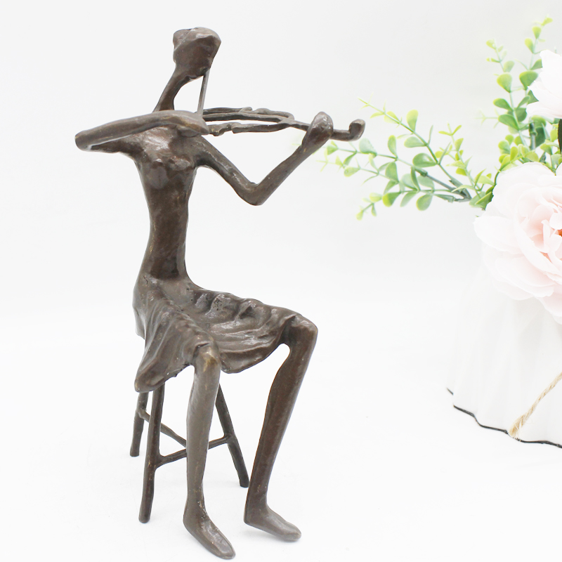 Креативный подарок, скандинавский декор, чугунная скульптура человека, металлическое искусство, использование для домашнего декора