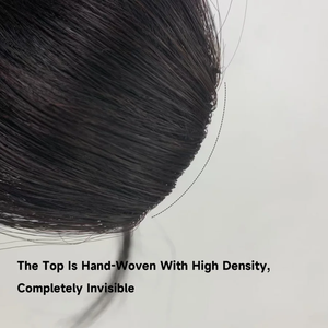 Frangia di Capelli Umani di Alta Qualità, Parrucca con Clip, Frangia Sfusa 100% Capelli Umani, Parrucca con Frangia <span class=keywords><strong>Bionda</strong></span> - Product Image 4