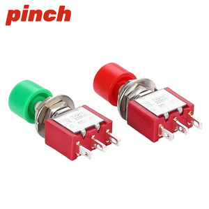 Interruptor de botón pulsador de 3 pines 1NO1NC 5A 120VAC con reinicio automático - Product Image 3