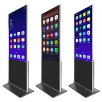 Kiosque publicitaire intelligent OEM avec écran LCD de 32 pouces, pour affichage numérique en magasin, à poser sur le sol