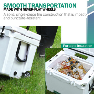 Boright Heavy Duty 42QT Portable Rotomoulé Glace Poitrine Glacière Roues Télescopique Pull Grande Capacité LLDPE Vin Alimentaire Boîtes - Product Image 3