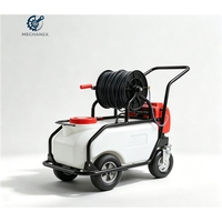 Pulvérisateur électrique rechargeable 60L sur chariot, pulvérisateur agricole mobile sur roues pour la ferme
