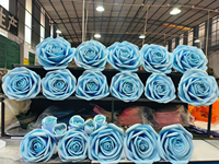 Rose artificielle géante en mousse EVA rose pour décoration de mariage et de fête, fleurs EVA faites à la main, roses imperméables pour extérieur – Grande Vente