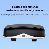 [Marque Privée] Étui à Lunettes de Voiture à Poussoir en ABS pour Pare-Soleil Intérieur, Rangement de Cartes, Étui à Lunettes de Soleil, Clip pour Lunettes de Voiture