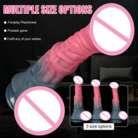 Nouveau Godemiché Animal en Silicone, Simulation de Grand Pénis de Cheval à Forme Florale, pour Masturbation Adulte, 3 Tailles Disponibles, Godemiché Âne