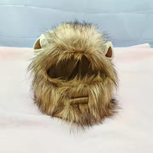 Perruque de Lion en Fausse Fourrure Réglable pour Chien et Chat, Confortable et Fantaisie, Idéale pour les Fêtes d'Hiver - Product Image 6