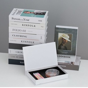 <span class=keywords><strong>2025</strong></span> Thời Trang Sang Trọng Trang Trí Cuốn Sách In Ấn Bàn Cà Phê Trang Trí Nội Thất Giả Cuốn Sách Bìa Cứng Với Tùy Chỉnh Giả Cuốn Sách - Product Image 2