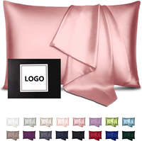 Taie d'oreiller en soie de mûrier personnalisable avec logo, confortable et respirante pour le sommeil, idéale pour un coffret cadeau