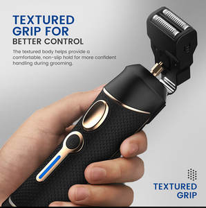 PRITECH Nouveau Kit de Toilettage 3-en-1 Lavable et Rechargeable Sans Fil pour Hommes : Rasoir, Tondeuse <span class=keywords><strong>à</strong></span> Barbe et Tondeuse Nez-Poils - Product Image 3