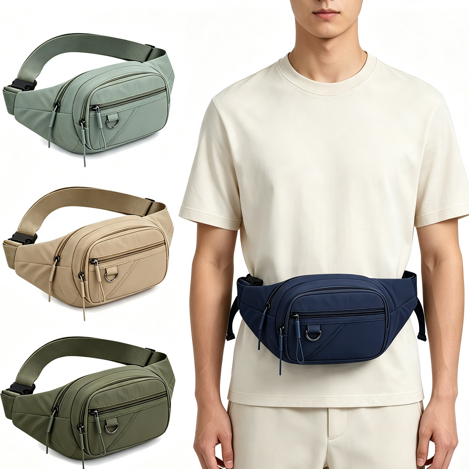 Nylon Crossbody Chest Bag