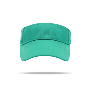 Staircase Fabric Open Top Visor Hat Cyan Breathable Sun Protection Outdoor Leisure Sport Hat For Couples Family Use - Product Image 1