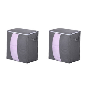 Organizador de ropa de algodón de gran capacidad de acero grueso, organizador de ropa de almacenamiento plegable con marco bolsas de almacenamiento plegables/ - Product Image 4